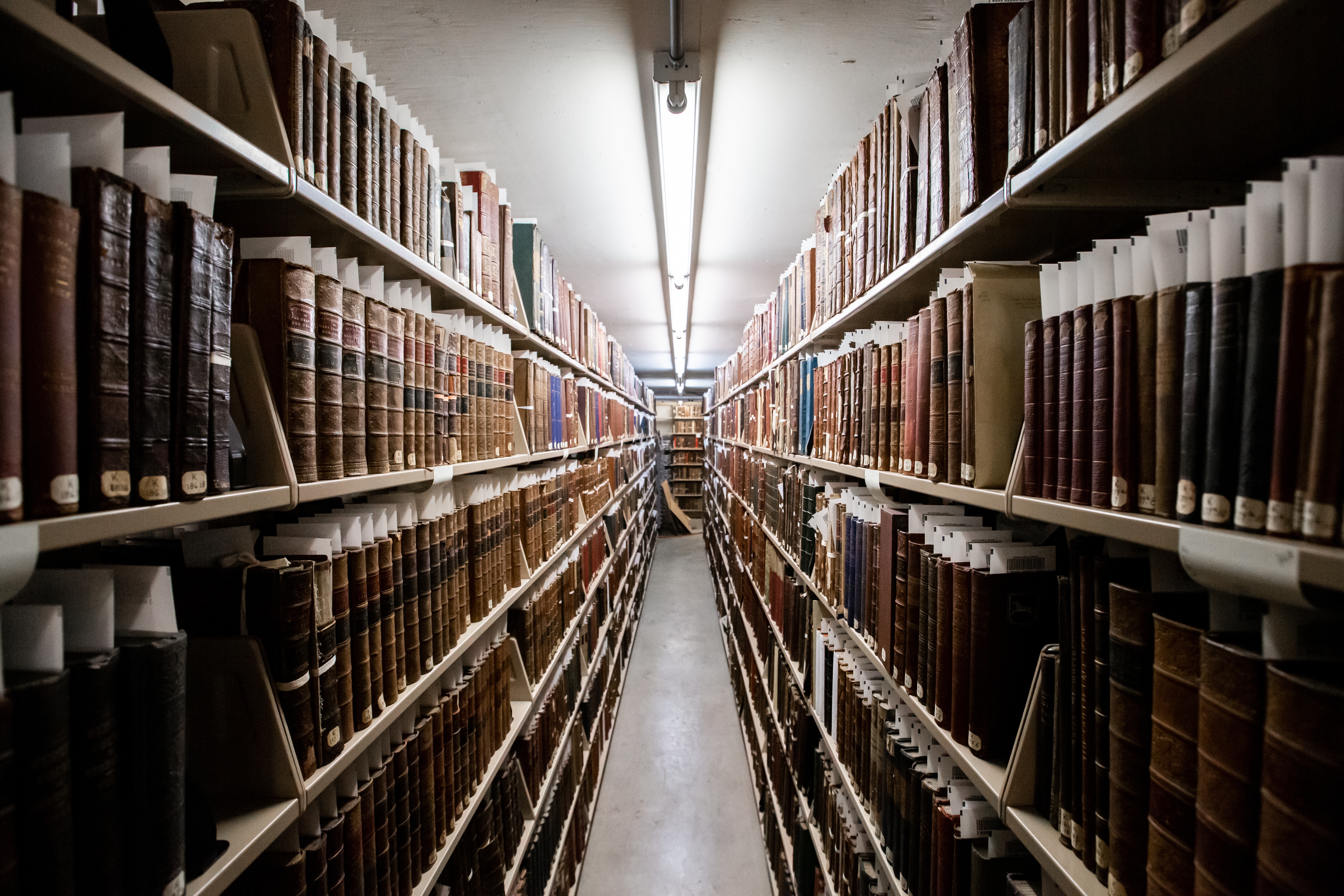 The stacks at Boston Public Library, one of the oldest and largest public library systems in the country.